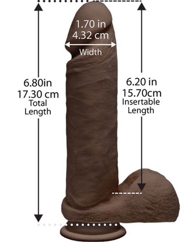 The D Perfect D 8 Inch Chocolate - - Realistic Dildos