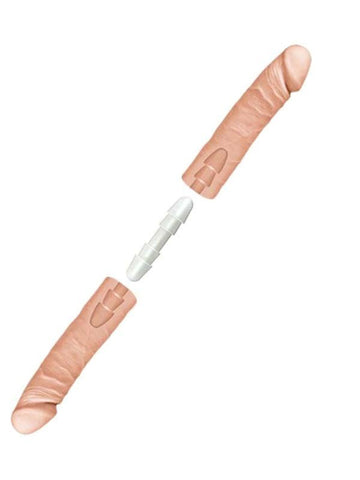 The D The Double D 16 Inch Vanilla - Realistic Dildos
