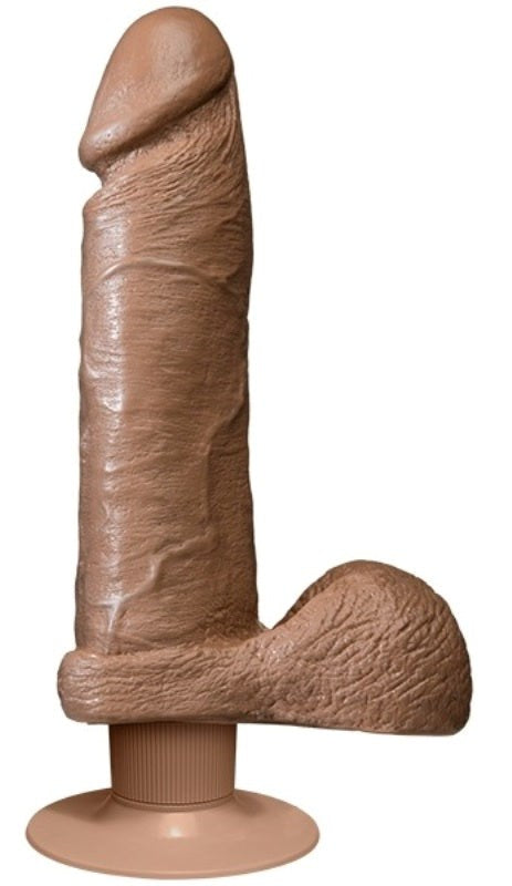 The Realistic Cock Vibrating 8 Inch Brown - - Realistic Dildos