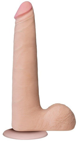 Doc Johnson The Realistic Slim Cock with Balls Flesh 9 inch - Realistic Dildos