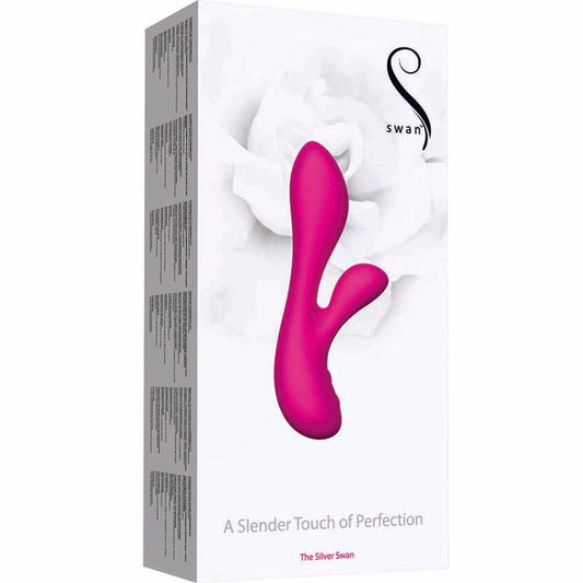 Silver Swan - Dual Motor Intimate Massager for Intense Stimulation - Rabbit Vibrators