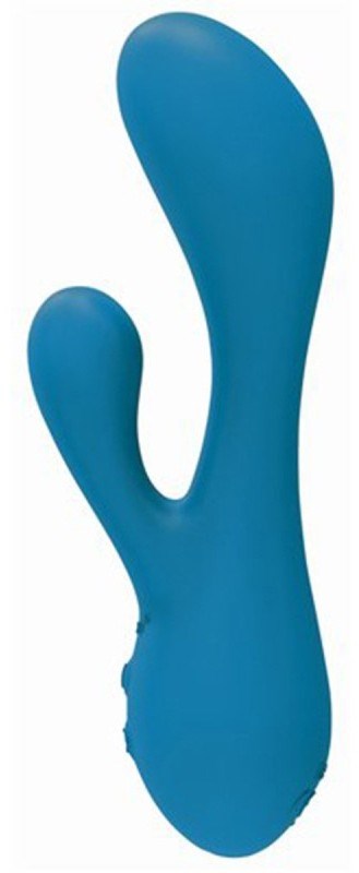 The Swan Hug with Squeeze Control Teal - Rabbit Vibrators