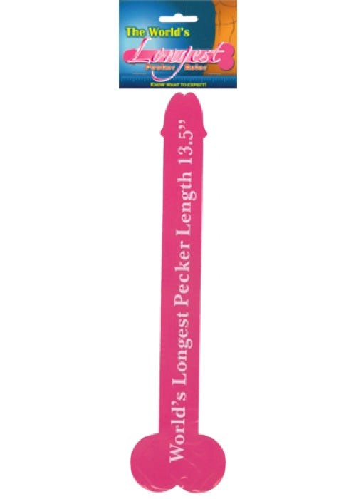 The World's Longest Pecker Ruler - Sex Games, Coupons and Tricks