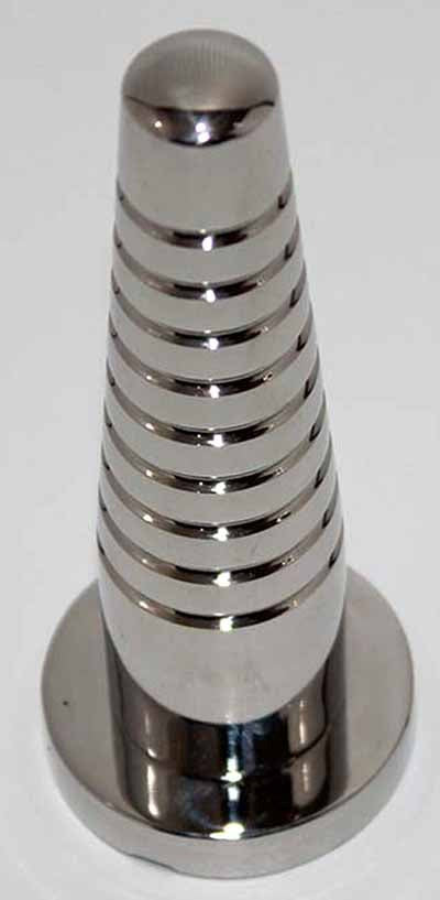 Tiered Metal Butt Plug - Steel Sex Toys