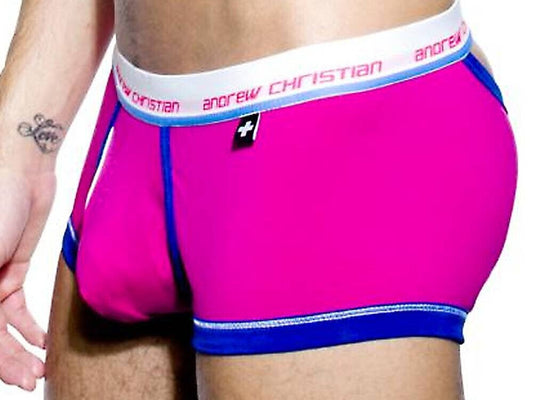 Tighty Whitie Punked Cresent Boxer Fuchsia - Mens Briefs And Boxers
