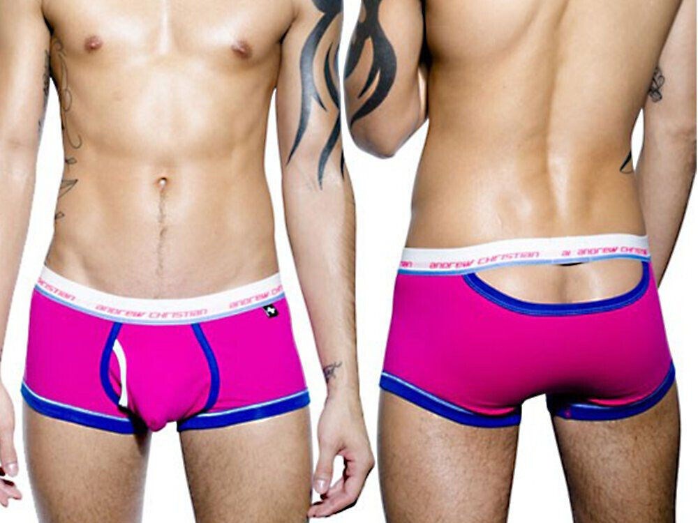 Tighty Whitie Punked Cresent Boxer Fuchsia - Mens Briefs And Boxers