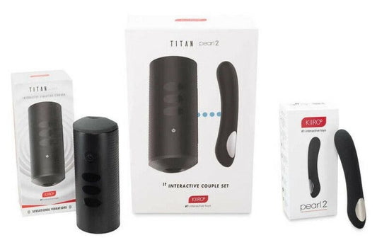 Titan And Kiiroo Pearl 2 Interactive Couple Set - Remote Control Vibrators