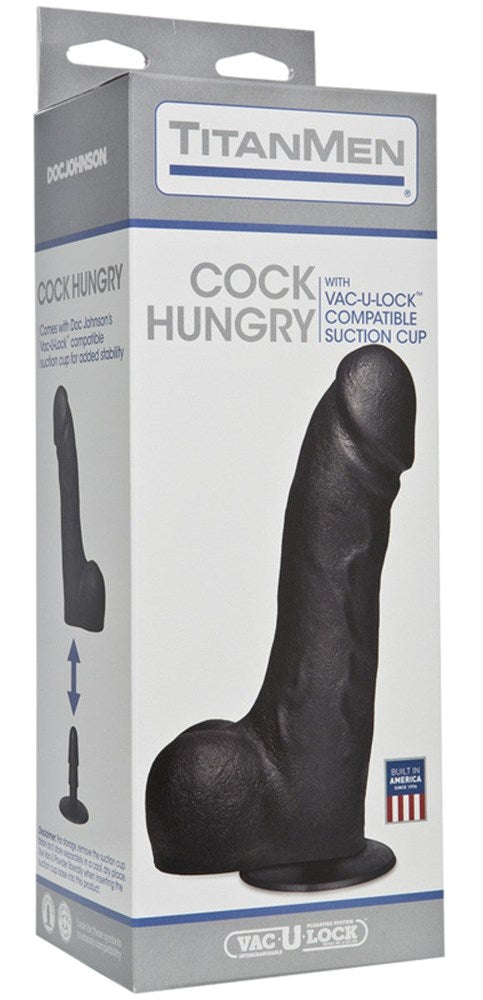 TitanMen Cock Hungry Black - - Realistic Dildos