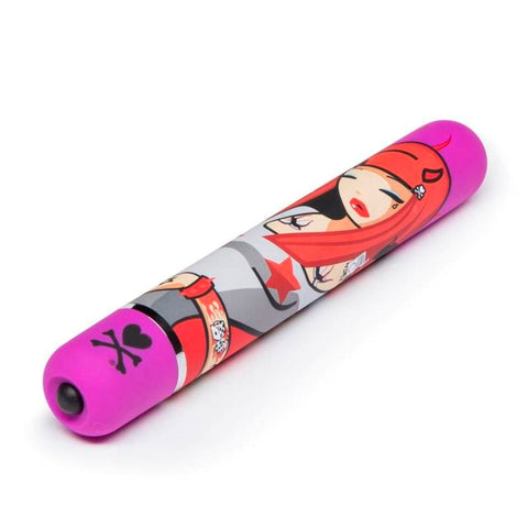 tokidoki Pyro Girl Power Vibe 7 Function Classic Vibrator - Personal Massagers
