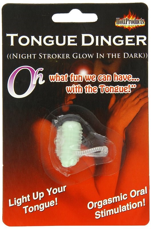 Tongue Dinger Glow in the Dark - - Finger and Tongue Vibrators