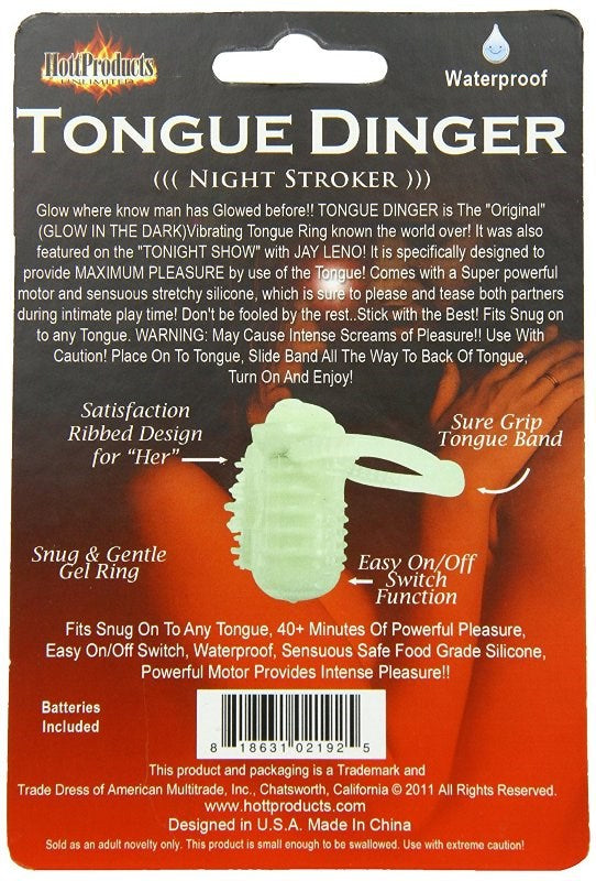 Tongue Dinger Glow in the Dark - - Finger and Tongue Vibrators