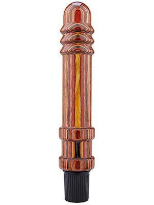 Treeze Multicolour Ribbed 8\ Vibrator - - Vibrating Dildos