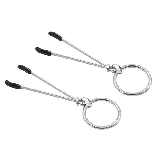 Tweezer Nipple Clamp with Metal O-Ring - Breast and Nipple Toys