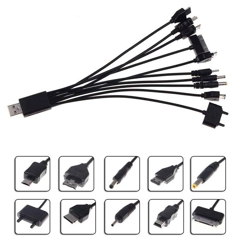 USB Multiple Cable Charger - - Vibrator Accessories