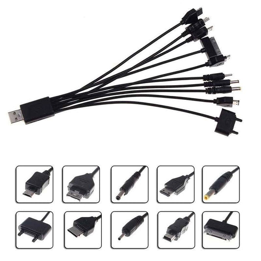 USB Multiple Cable Charger - Vibrator Accessories