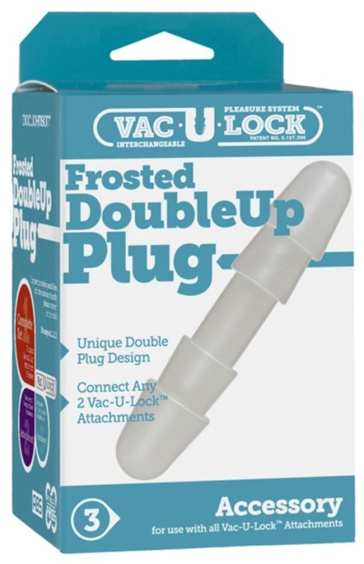 Vac-U-Lock Double Up Plug Frost - - Strap On Sextoys