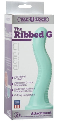 Vac-U-Lock Platinum Edition The Ribbed G Mint - Strap On Sextoys
