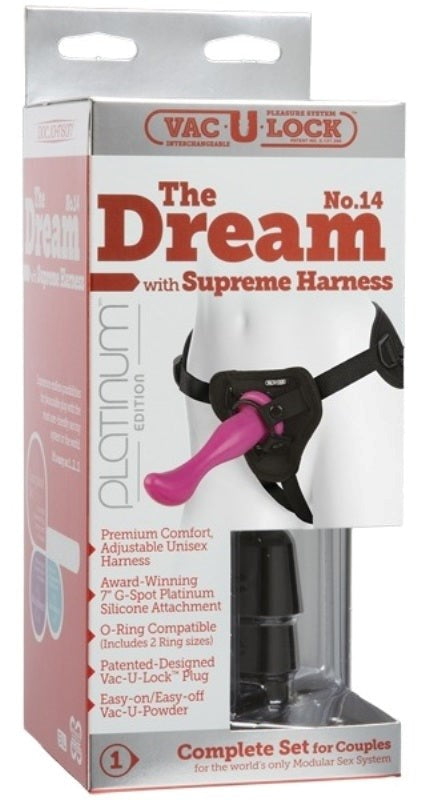 Vac-U-Lock Platinum The Dream No. 14 with Supreme Harness - - Strap On Sextoys