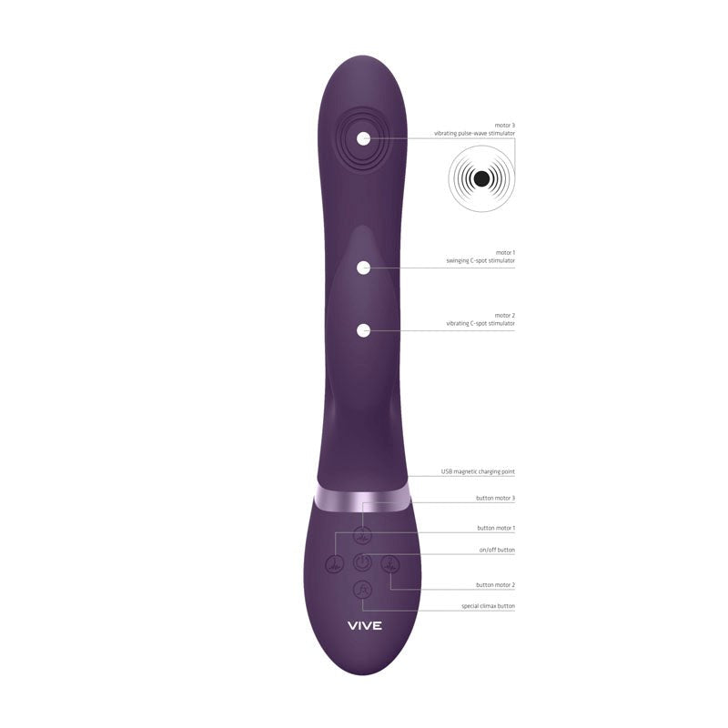 Vive's Customizable Pleasure Rabbit - AIMI - Rabbit Vibrators