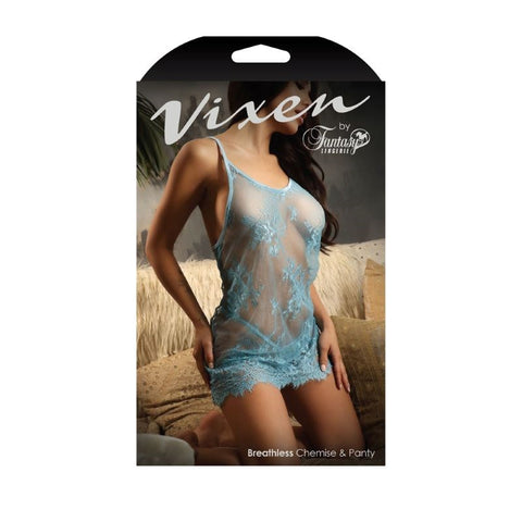Vixen Breathless Lace Chemise & Panty - 1size - Babydolls and Chemises