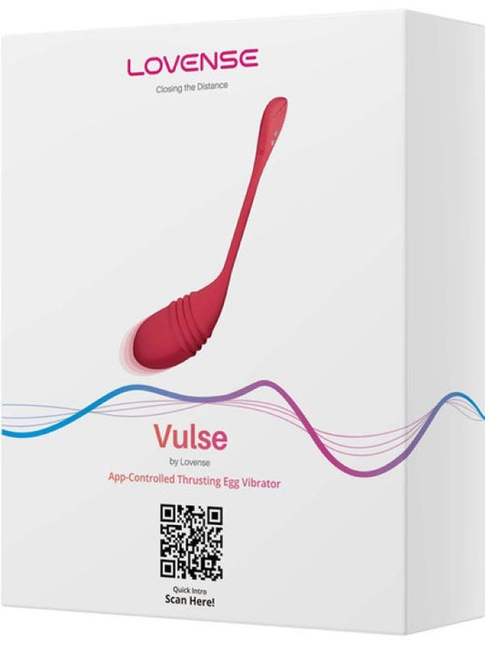Lovense Vulse App Controlled Thrusting Love Egg Vibrator - Remote Control Vibrators