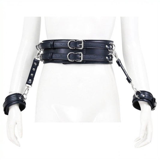 Waist Harness and Handcuffs - Cuffs and Restraints
