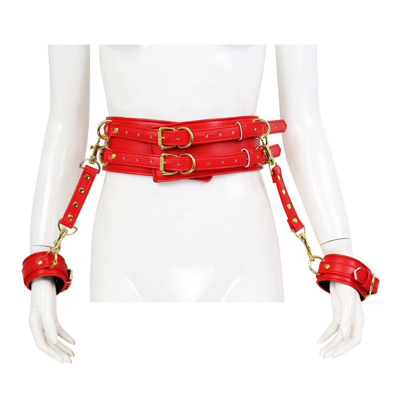 Waist Harness and Handcuffs - - Cuffs And Restraints