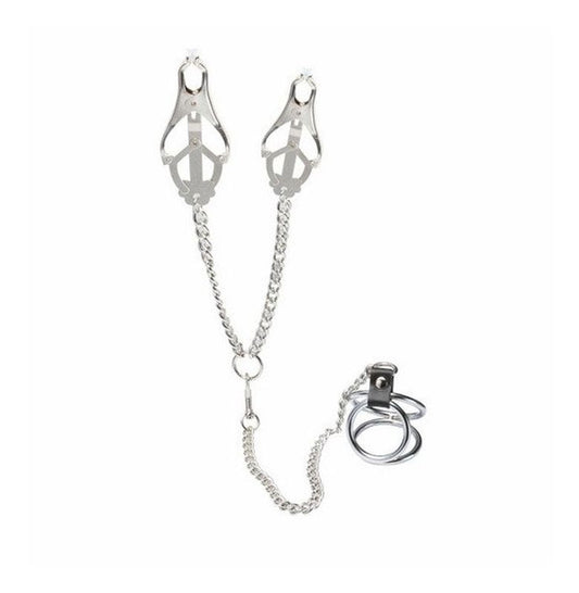 Welled Up Clover Clamps & Cock Ring - Breast and Nipple Toys