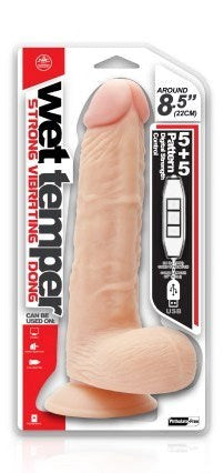 Wet Temper 8.5 Inch Vibrating Dong - Realistic Dildos