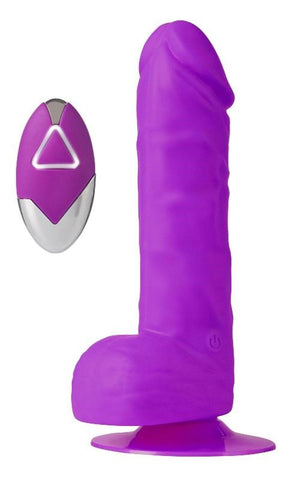 Wireless Silicone 7" Penis Shaped Vibrator with Remote - Realistic Dildos