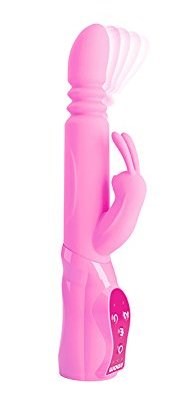 Pipedream Wow! G-Motion Triple Action Rabbit Vibrator - Rabbit Vibrators
