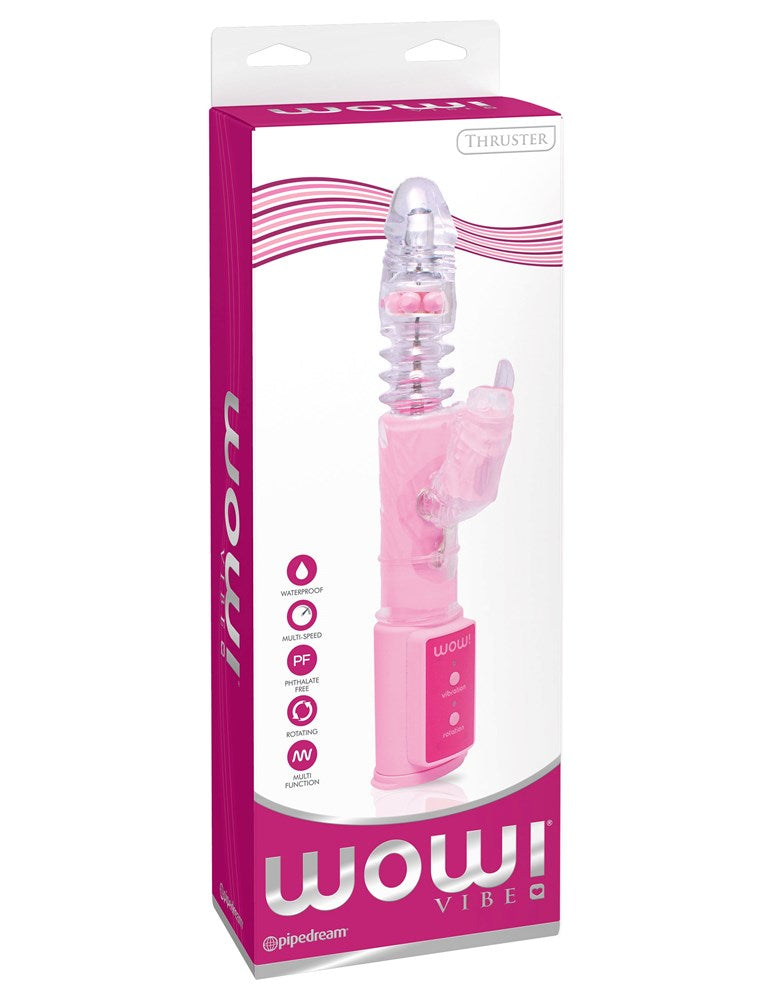 Pipedream WOW! Thruster Multi Speed Rabbit Vibrator - Rabbit Vibrators
