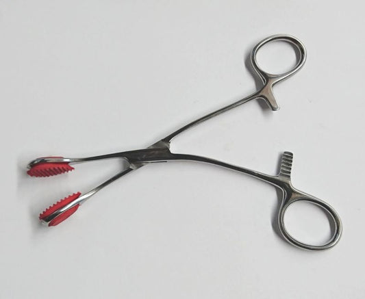 Young Tongue forceps with Curved Handle 17cm - Dental and Clinical