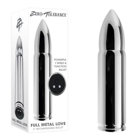 Zero Tolerance Full Metal Love Vibrating Bullet Massager - Bullet Vibrators