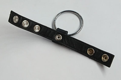 Sexy Dees Leather & Metal Cock Ring - Cock Rings