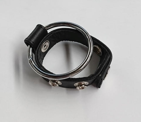 Sexy Dees Leather & Metal Cock Ring - Cock Rings