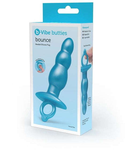 b-Vibe Butties Bounce Vibrating Silicone Butt Plug - Butt Plugs
