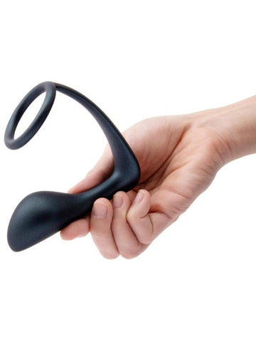 Dual Pleasure Powerhouse - B-Vibe Ringer Cock Ring and Prostate Plug - Butt Plugs