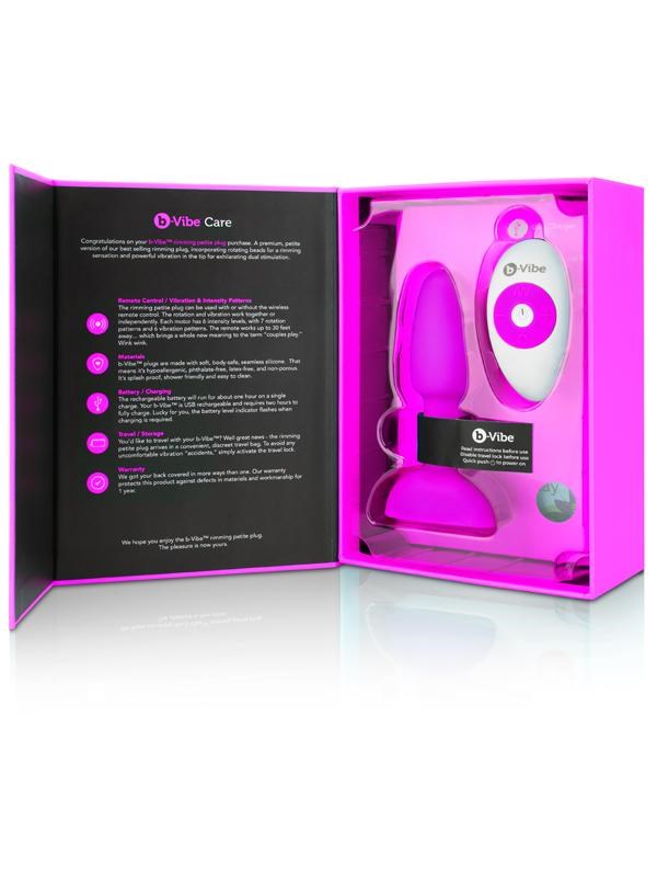 b-Vibe USB Rechargeable Petite Rimming Anal Plug - - Butt Plugs