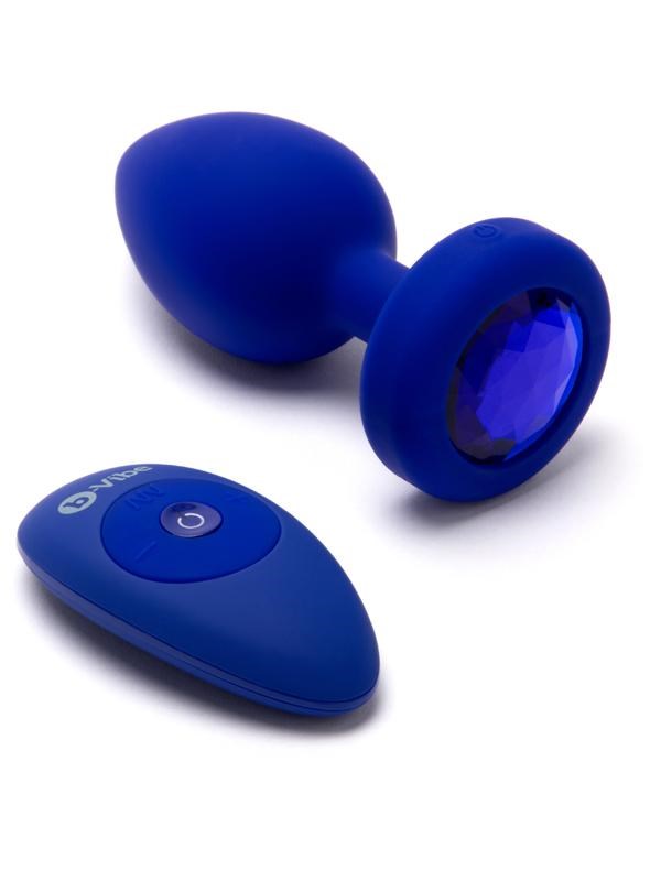 b-Vibe Vibrating Jewel Vibrating Anal Plug L / XL - - Butt Plugs