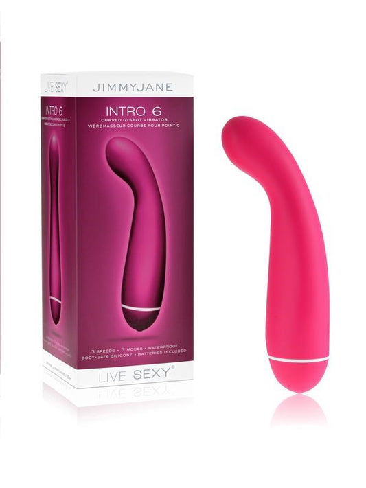 Jimmyjane INTRO 6 Silicone G-Spot Vibrator Pink - G-Spot Vibrators