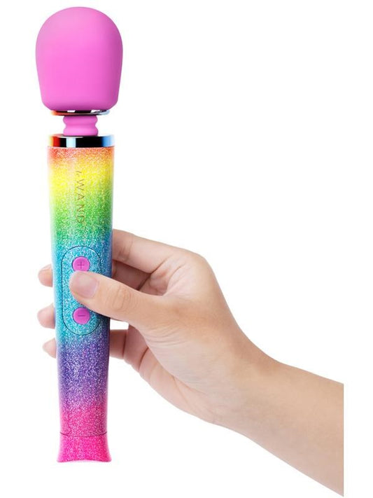 Le Wand Rainbow Ombre Vibrating Body Wand Massager - Body Wands
