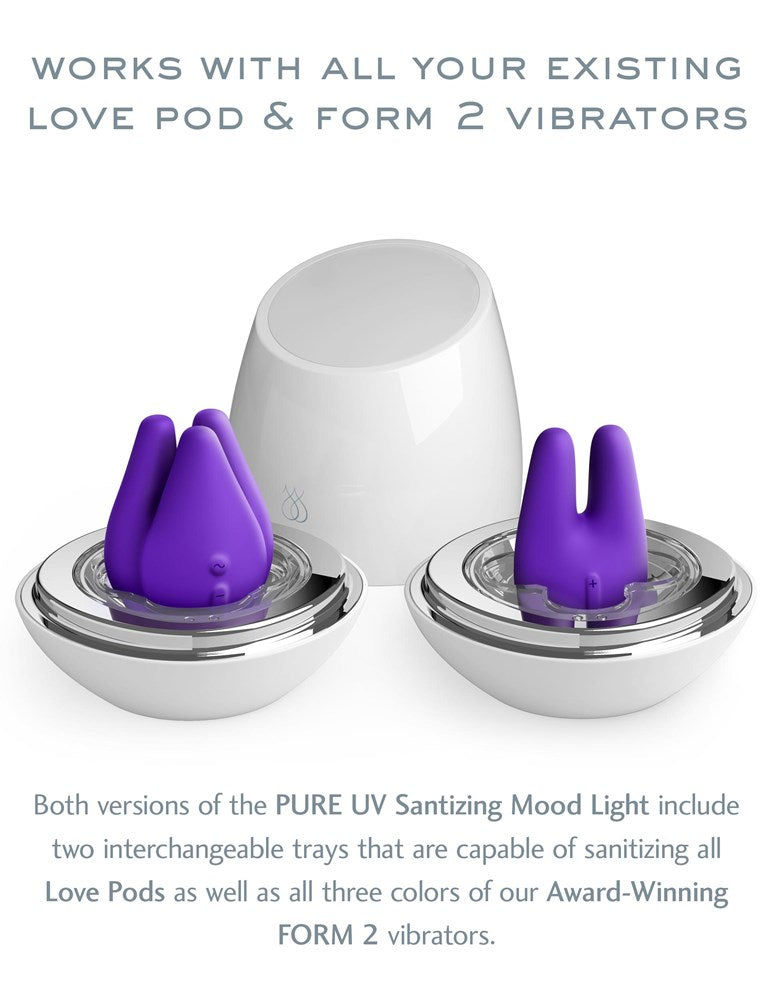 Jimmyjane Love Pods Tre Pure UV Sanitizing Mood Light - Clit Ticklers and Pulsators