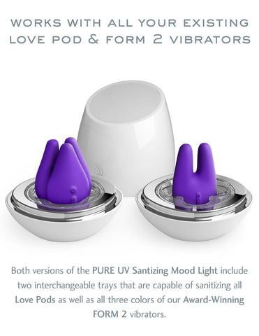 Jimmyjane Love Pods Tre Pure UV Sanitizing Mood Light - Clit Ticklers and Pulsators