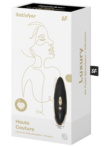 Satisfyer Haute Couture Multi Functions Waterproof Clitoral Stimulator - Clit Ticklers and Pulsators