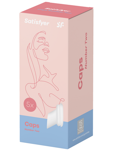 Satisfyer Number Two Climax Vibrator Attachment Tips - Vibrator Accessories