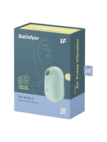 Satisfyer Pro To Go 2 Air Pulse Clitoral Massager - Clit Ticklers and Pulsators