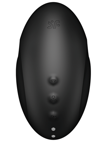 Satisfyer Vulva Lover 3 Black Air Pulse Clitoral Vibrator - Clit Ticklers and Pulsators