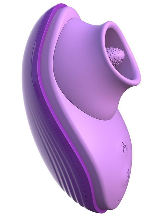 Fantasy For Her Her Silicone Fun Tongue Clitoral Vibrator - Clit Ticklers and Pulsators