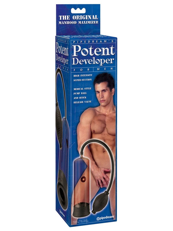 Pipedream Potent Developer Male Penis Pump - Penis Pumps And Stretchers